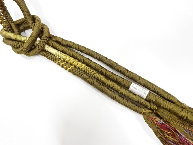 未使用品　正絹　手組帯締め